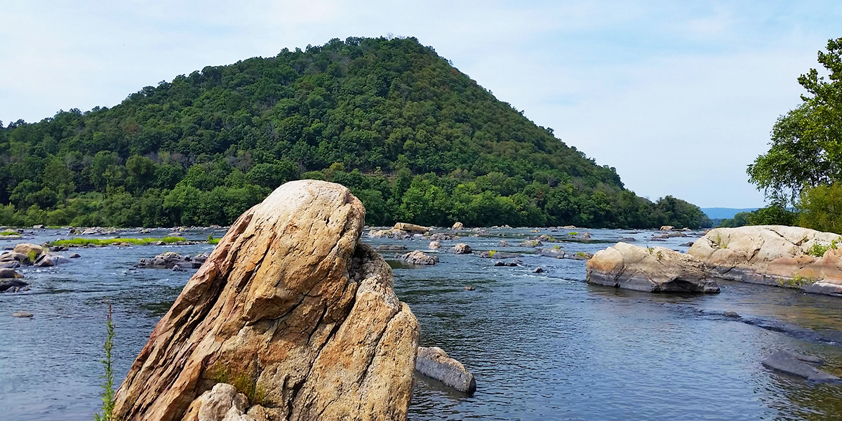 A view from Cove Mountain onto the Susquehanna River.