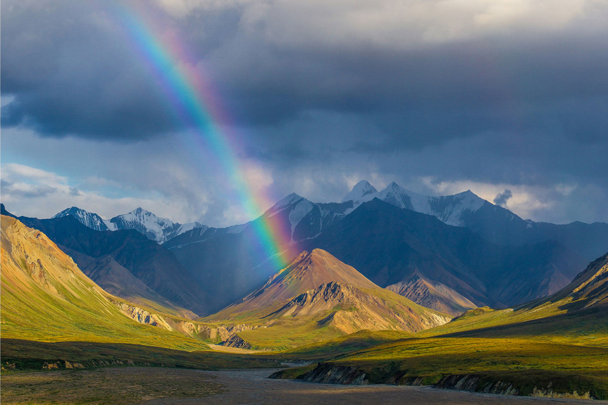 A rainbow in Denali National Park. © Alex VanDerStuyf/National Park Service